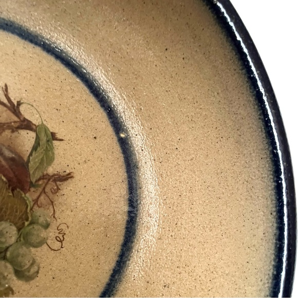 Vintage Monroe Salt Works Cornucopia of Fruit Pasta Plate - Picture 7 of 9